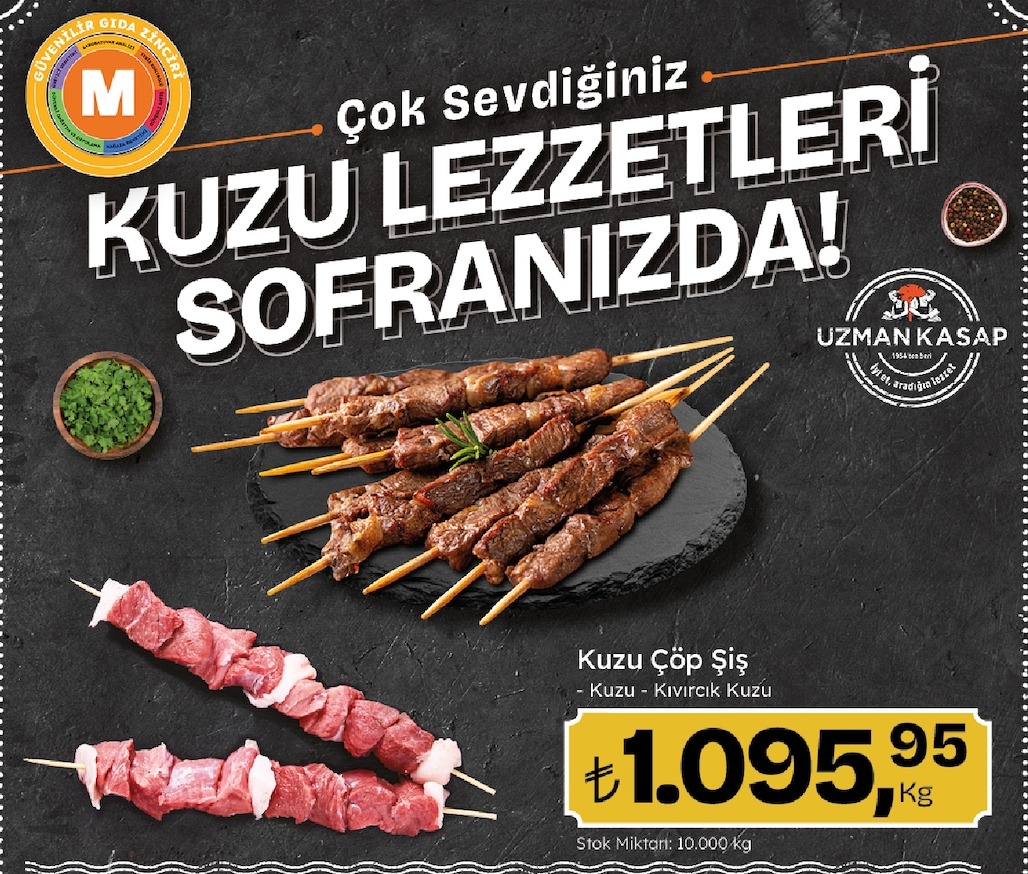 Kuzu Çöp Şiş - Kuzu - Kıvırcık Kuzu 1 Kg