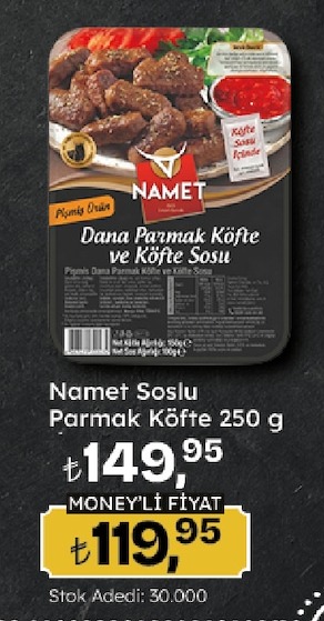 Namette Soslu Parmak Köfte 250 G