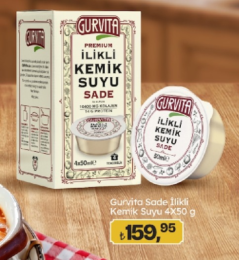 Gurvita Sade İikli̇ Kemik Suyu 4X50 G