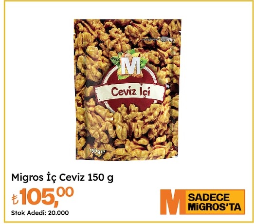 Migros İç Ceviz 150 G