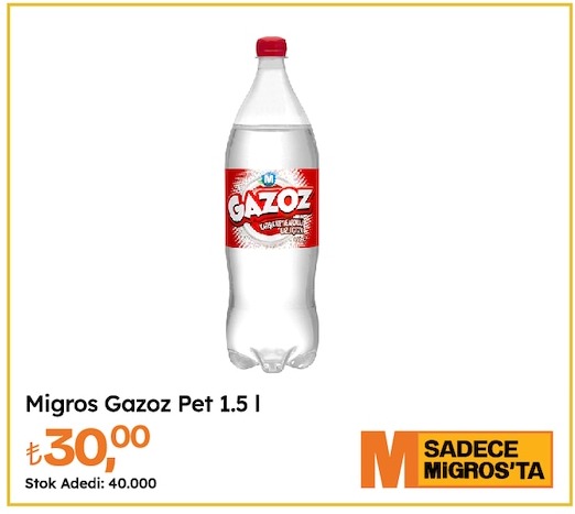 Migros Gazoz Pet 1.5 L