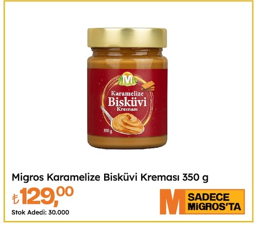 Migros Karamelize Bisküvi Kremasi 350 G