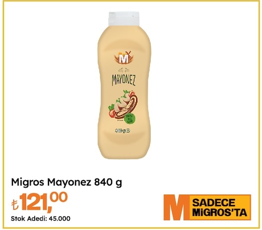 Migros Mayonez 840 G