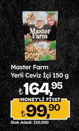 Master Farm Yerli Ceviz İçi 150 G