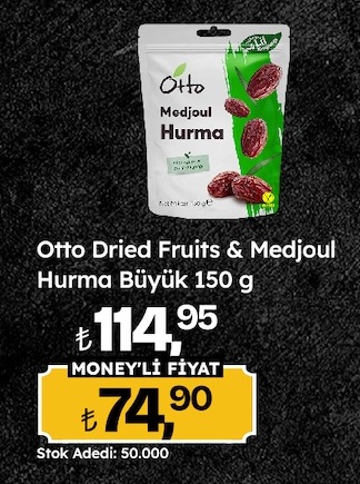 Otto Dried Fruits & Medjoul Hurma Büyük 150 G
