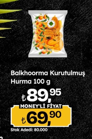 Balkhoorma Kurutulmuş Hurma 100 G