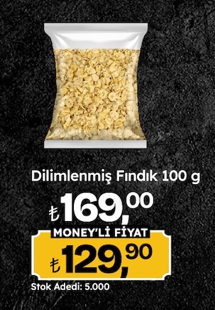 Dilimlenmiş Fındık 100 G