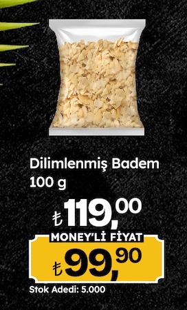 Dilimlenmiş Badem 100 G