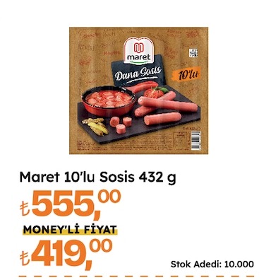 Maret 10'Lu Sosis 432 G