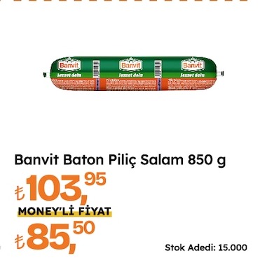 Banvit Baton Piliç Salam 850 G