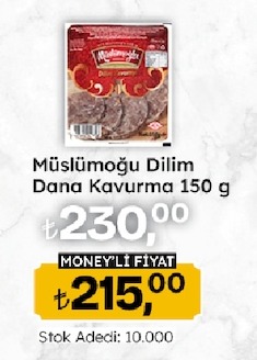 Müslümoğlu Dilim Dana Kavurma 150 G