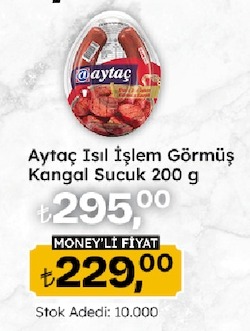 Aytaç Isıl İşlem Görmüş Kangal Sucuk 200 G