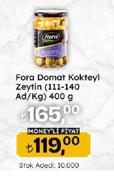 Fora Domat Kokteyl Zeytin (111-140 Ad/Kg) 400 G
