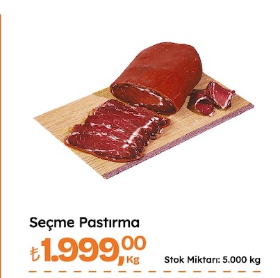 Seçme Pastırma 5.000 Kg