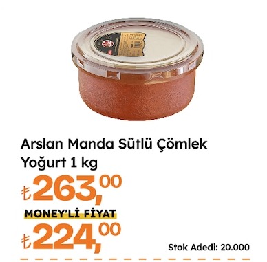 Arslan Manda Sütlü Çömlek Yoğurt 1 Kg