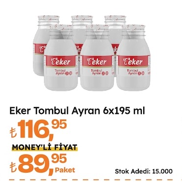 Eker Tombul Ayran 6X195 Ml