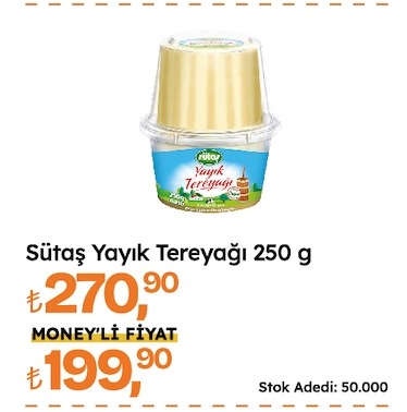 Sütaş Yayık Tereyağı 250G