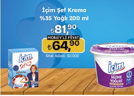 İçim Şef Krema %35 Yağlı 200Ml