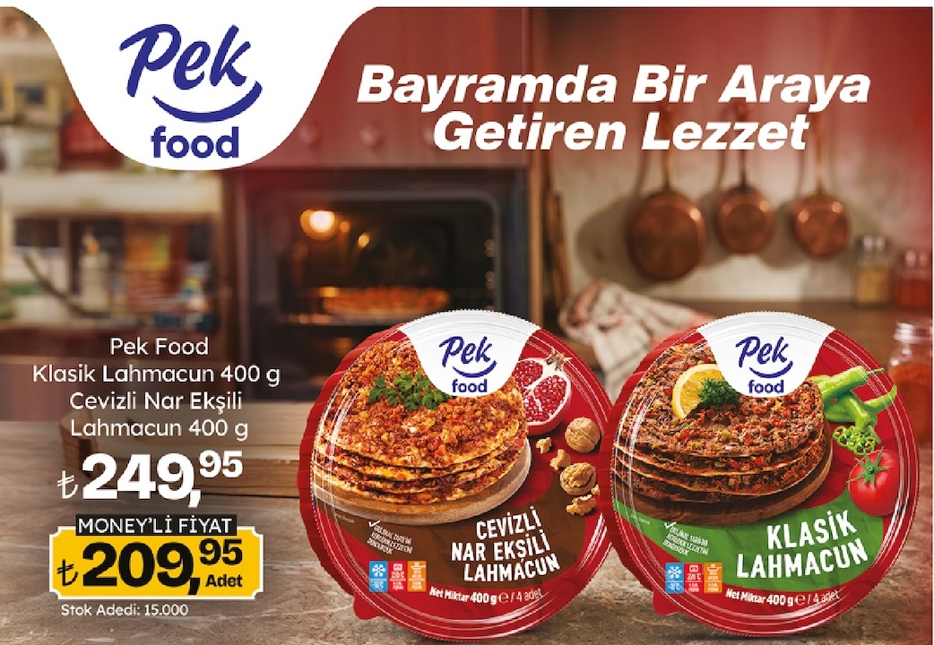 Pek Food Klasik Lahmacun 400G Cevizli Nar Ekşili Lahmacun 400G