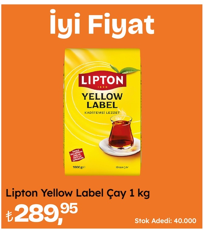 Lipton Yellow Label Çay 1 Kg