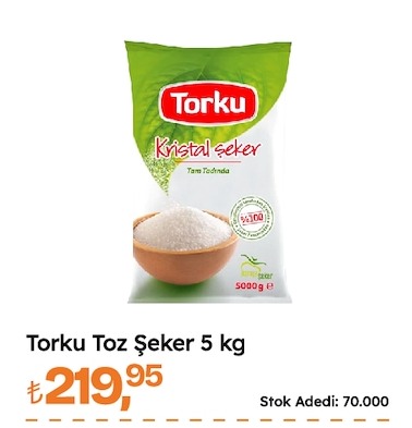 Torku Toz Şeker 5 Kg