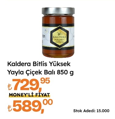 Kaldera Bitlis Yüksek Yayla Çiçek Balı 850 G