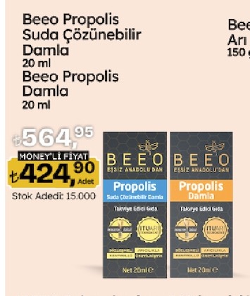 Beee Propolis Suda Çözünebilir Damla 20Ml