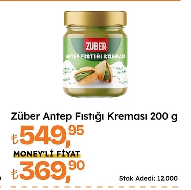 Züber Antep Fıstığı Kreması 200 G