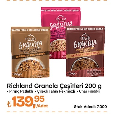 Richland Granola Cesitleri 200 G
