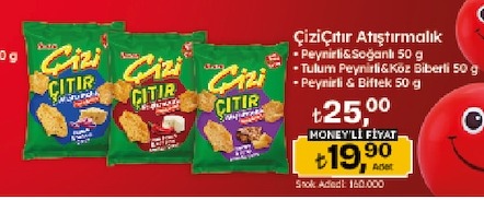 Çizi Çıtır Atıştırmalık 160 G