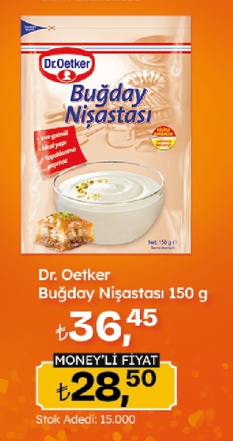 Dr. Oetker Buğday Nişastası 150G