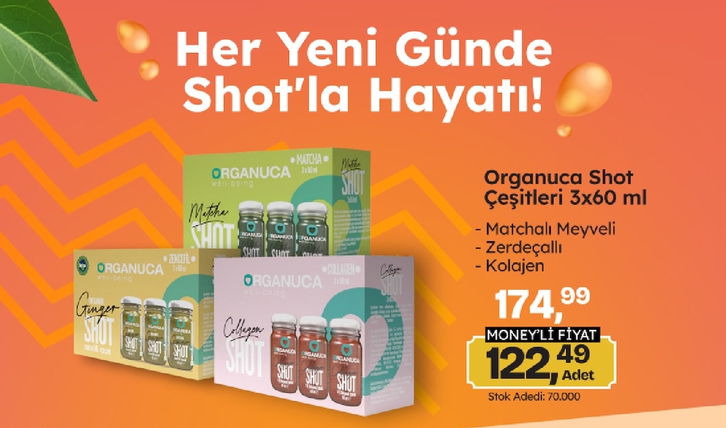 Organuca Shot Çeşitleri 3X60 Ml
