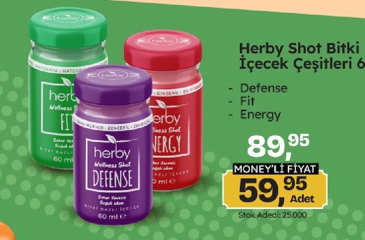Herby Shot Bitki İçecek 60 Ml