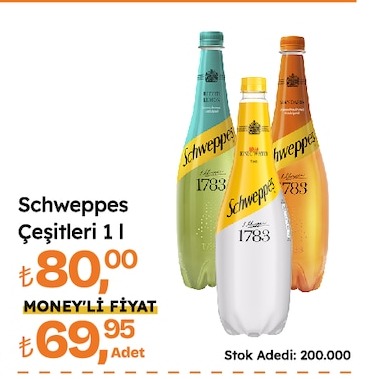 Schweppes Çeşitleri 1 L
