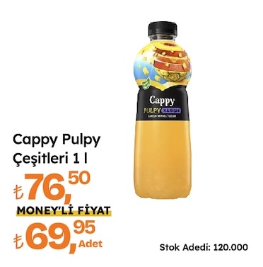 Cappy Pulpy Çeşitleri 1 L