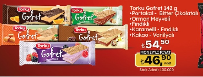 Torku Gofret 142G Portakal - Bitter Çikolatalı