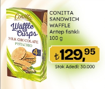 Conitta Sandwich Waffle Antep Fıstıklı 100 G