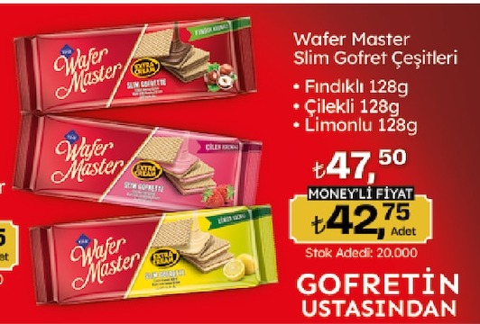 Wafer Master Slim Gofret Çeşitleri