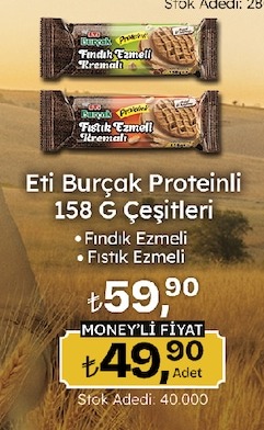 Eti Burçak Proteinli 158 G Çeşitleri
