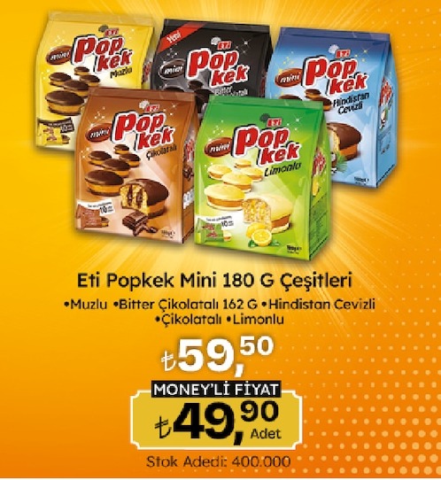 Eti Popkek Mini 180 G Çeşitleri