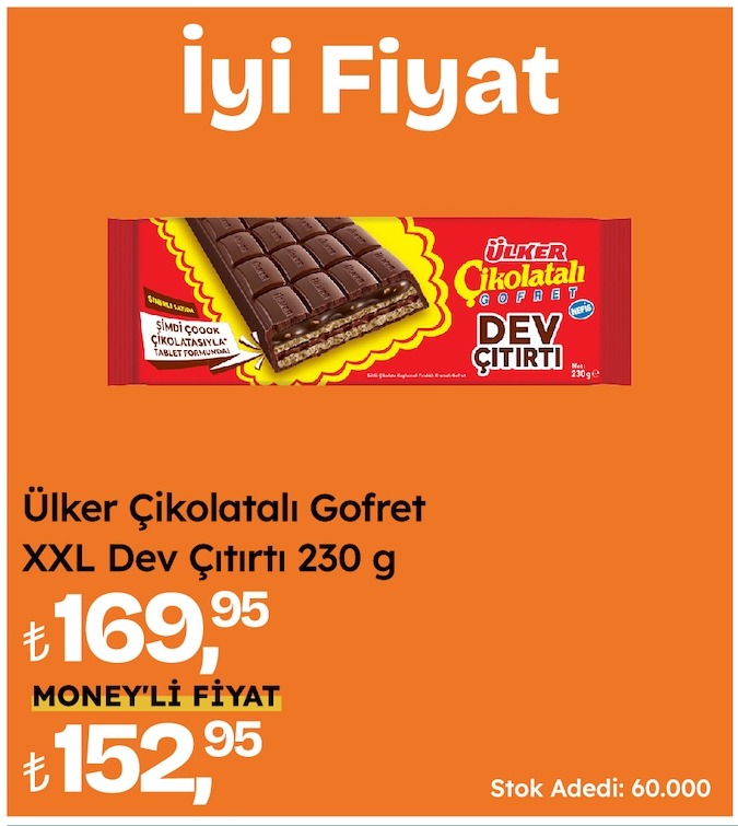 Ülker Çikolatalı Gofret Xxl Dev Çıtırı 230 G