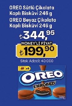 Oreo Sütlü Çikolata Kaplı Bisküvi 246 G