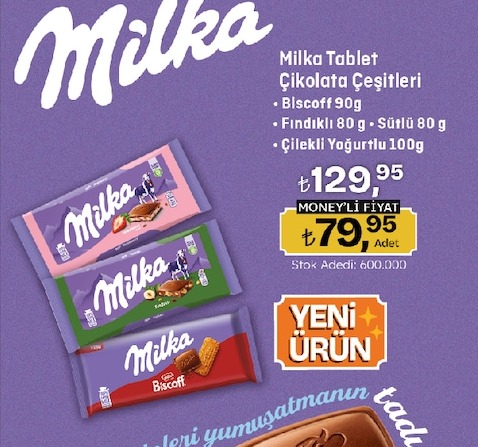 Milka Tablet Çikolata Çeşitleri