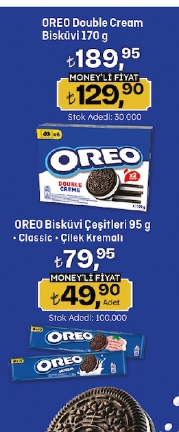 Oreo Bisküvi Çeşitleri 95G