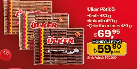Ülker Pötibör Bisküvi Çeşitli 450G