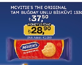 Mcvitie'S The Original Tam Buğday Unlu Bisküvi 133G