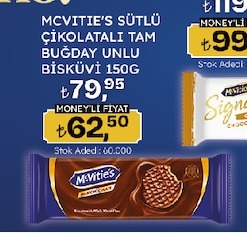 Mcvitie'S Sütlü Çikolatali Tam Buğday Unlu Bisküvi 150G