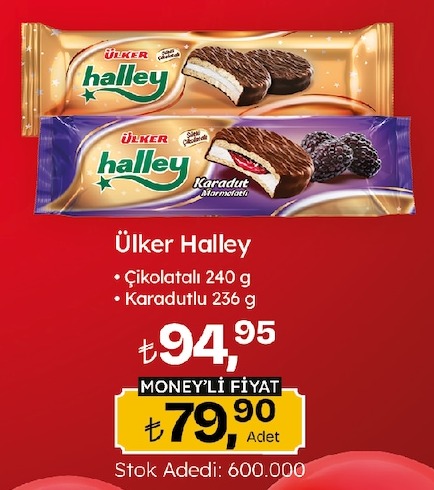 Ülker Halley Çikolatalı 240 G