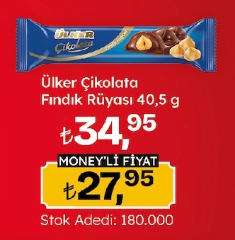 Ülker Çikolata Fındık Rüyası 40.5 G