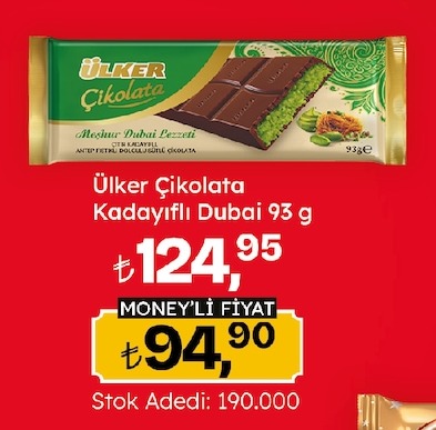 Ülker Çikolata Kadayıflı Dubai 93 G